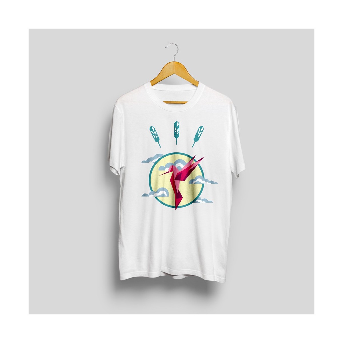 T-shirt imprimé colibri