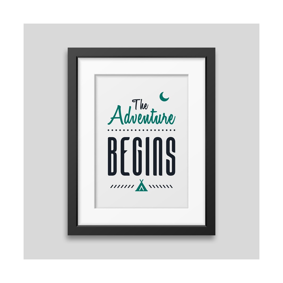 The adventure begins Framed poster